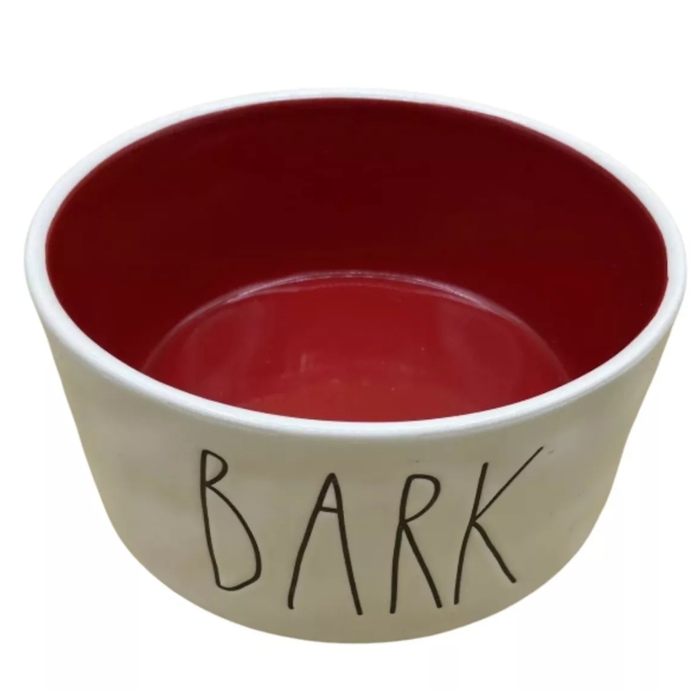NEW Rae Dunn Ceramic BARK Dog Bowl